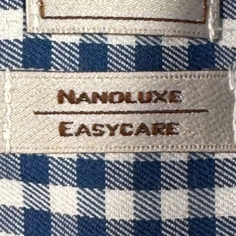 Peter Millar Shirt Mens L Blue Check Nanoluxe Long Sleeve Button Down IGF Preppy